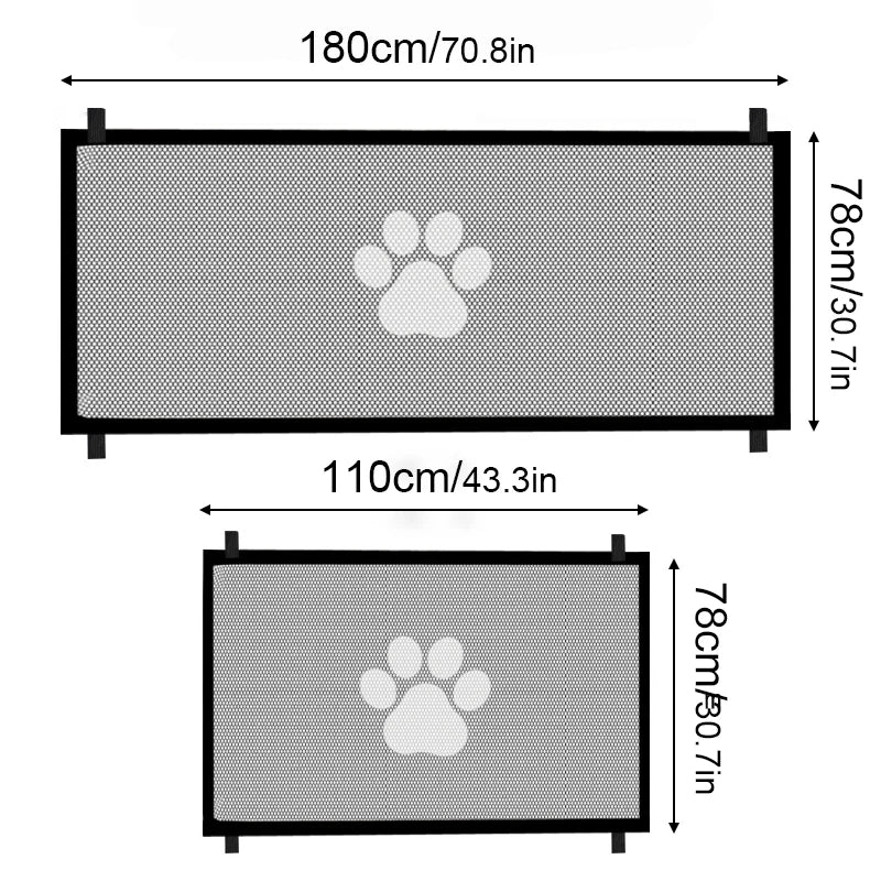Pet Barrier Fences Portable Folding Breathable Mesh Cat and Dog Safety Fences Pet Supplies to Ensure Pet Safety