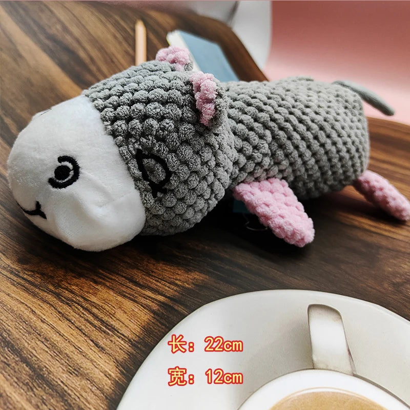 Chew Resistant Plush Dog Toy Voice-Producing Teeth Grinding Fun Exhausting Play Tool For Corgi And Other Dogs Pet Supplies