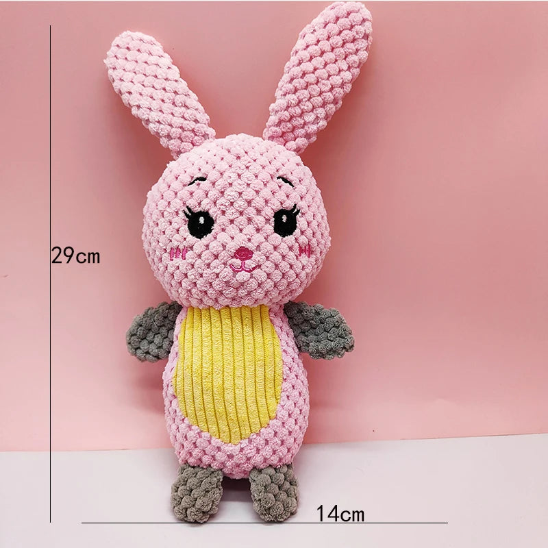 Chew Resistant Plush Dog Toy Voice-Producing Teeth Grinding Fun Exhausting Play Tool For Corgi And Other Dogs Pet Supplies