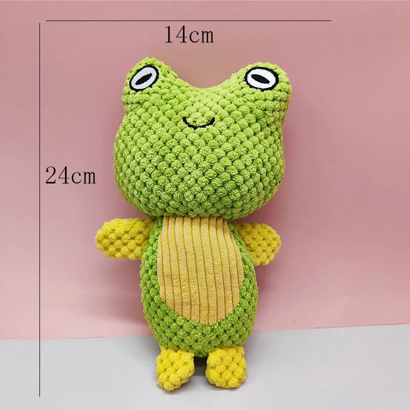 Chew Resistant Plush Dog Toy Voice-Producing Teeth Grinding Fun Exhausting Play Tool For Corgi And Other Dogs Pet Supplies