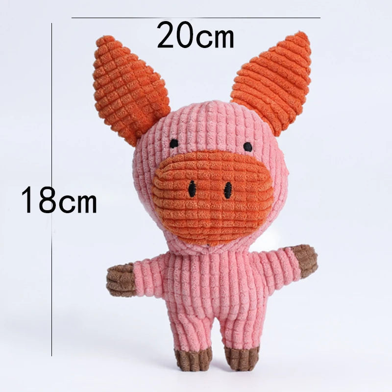 Chew Resistant Plush Dog Toy Voice-Producing Teeth Grinding Fun Exhausting Play Tool For Corgi And Other Dogs Pet Supplies