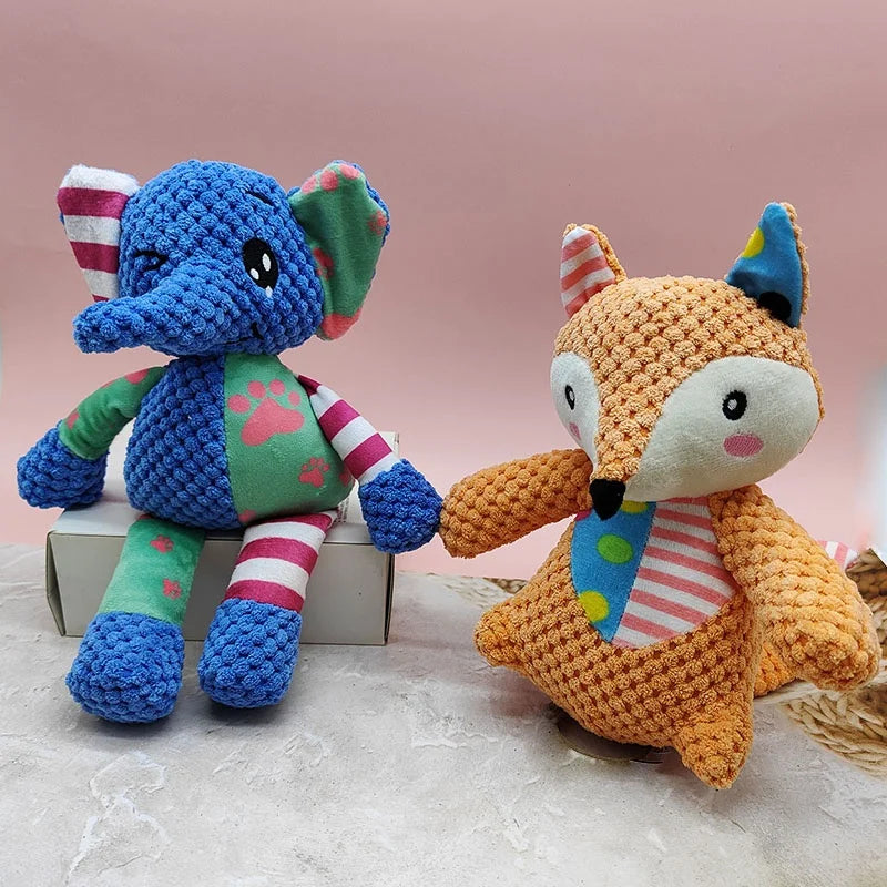 Chew Resistant Plush Dog Toy Voice-Producing Teeth Grinding Fun Exhausting Play Tool For Corgi And Other Dogs Pet Supplies